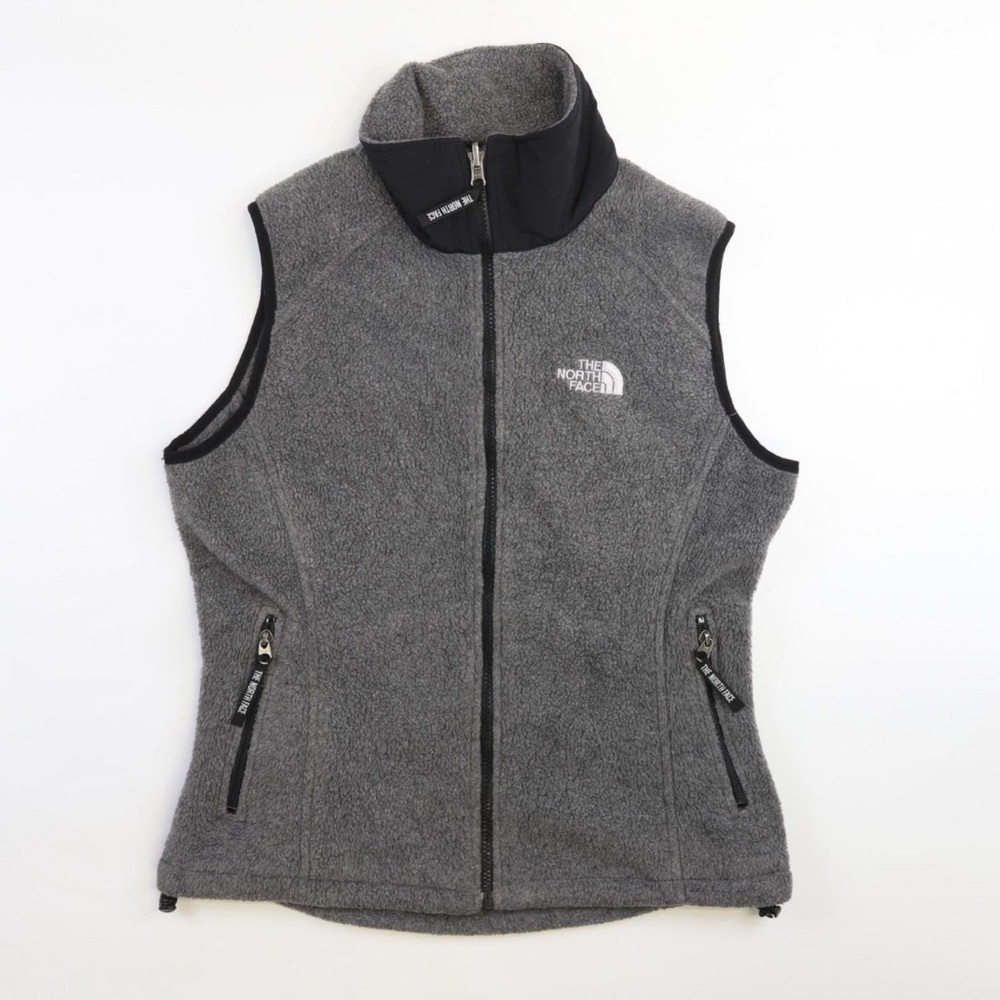 Gray Fleece Vest by The North Face is in like new condition. Size large
